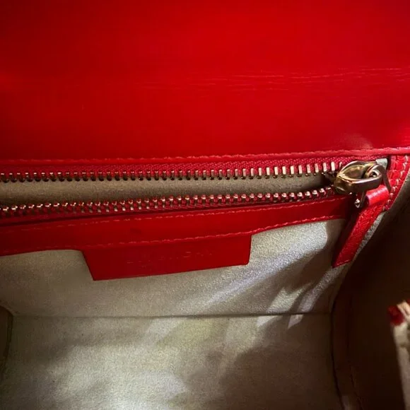 Givenchy Pandora Mini Crossbody Bag Red Leather Authentic - Picture 8 of 12